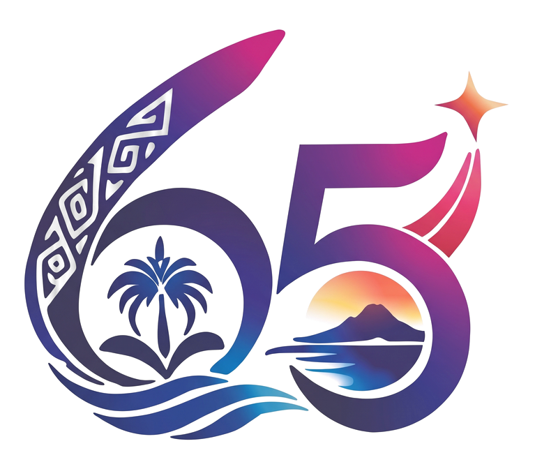 Logo HUT ke-65 Universitas Sam Ratulangi